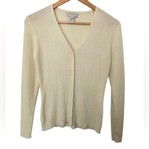 Express Cream Button-Up Cardigan Size Small